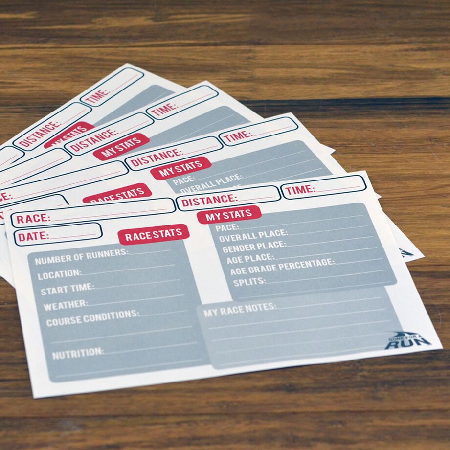 My Race STATS BibFOLIO® Journal Inserts - 1 Pack (12/pack)