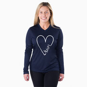 Women's Long Sleeve Tech Tee - Run With Love