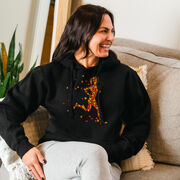 Statement Fleece Hoodie - Autumn Runner Girl