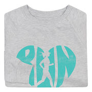 Running Raglan Crew Neck Pullover - Love The Run