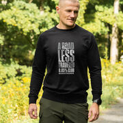 Running Raglan Crew Neck Sweatshirt - A Road Less Traveled - Marathoner