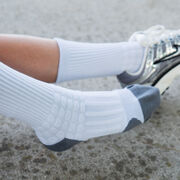 RunTechnology® Performance Mid-Calf Socks - White