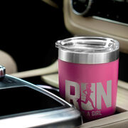 Running 20 oz Double Insluated Tumbler - Let's Run Like A Girl