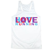 Women's Racerback Performance Tank Top - Love Hate Running
