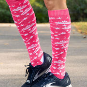 Woven Knee-High Socks - Princess