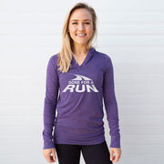 Women's Running Lightweight Performance Hoodie - Gone For a Run Logo