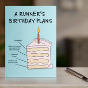 Running Greeting Card - A Runner's Birthday Plans