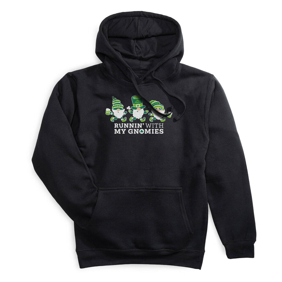 Statement Fleece Hoodie - Runnin' With My Gnomies® - Lucky