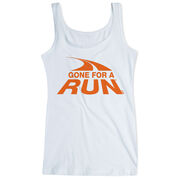 Running Women's Athletic Tank Top - Gone For a Run Logo