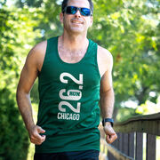 Men's Running Performance Tank Top - Chicago 26.2 Vertical