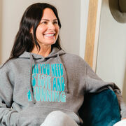Statement Fleece Hoodie - All You Need is Love and Running
