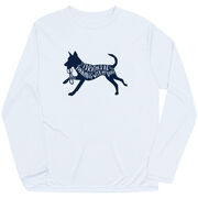 Long Sleeve Performance Tee - I'd Rather Be Running with My Dog