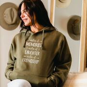 Statement Fleece Hoodie -  Miles of Friendship Mantra