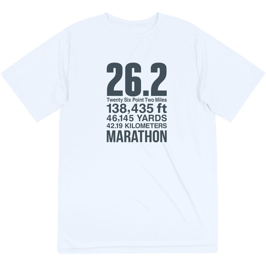 Men's Running Short Sleeve Performance Tee - 26.2 Math Miles