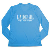 Women's Long Sleeve Tech Tee - Run Like A Girl®