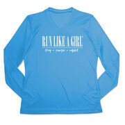 Women's Long Sleeve Tech Tee - Run Like A Girl&#174;