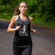 Women's Racerback Performance Tank Top - This Is My Happy Hour
