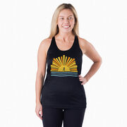 Women's Racerback Performance Tank Top - Here Comes The Sun