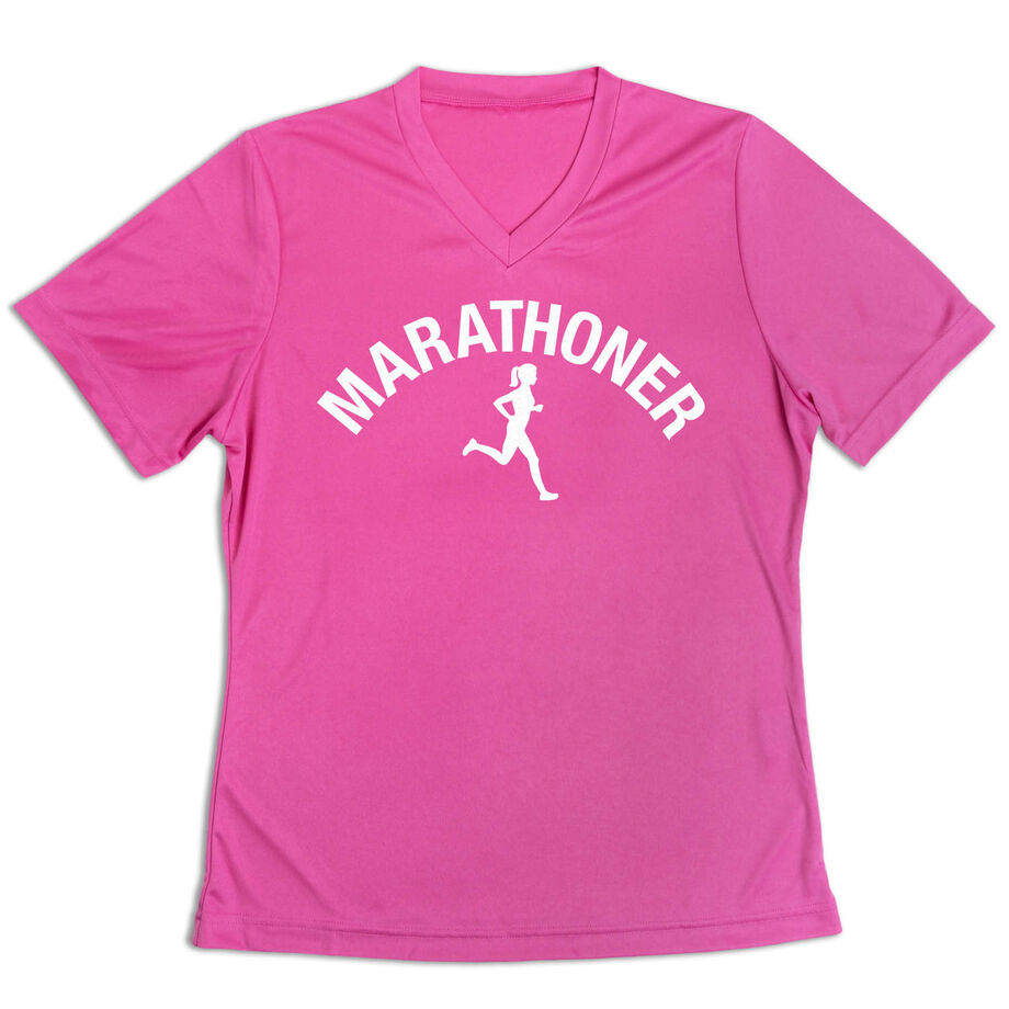 Women's Short Sleeve Tech Tee - Marathoner Girl