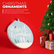 Running Round Ceramic Ornament - Miles Of Friendship