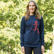 Running Raglan Crew Neck Pullover - Heartfelt Run