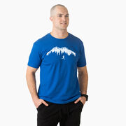 Running Short Sleeve T-Shirt - Trail Runner in the Mountains (Male)