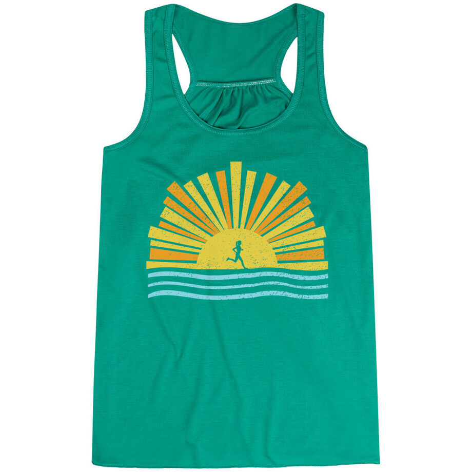 Flowy Racerback Tank Top - Here Comes The Sun