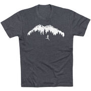 Running Short Sleeve T-Shirt - Trail Runner in the Mountains