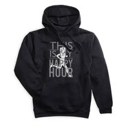 Statement Fleece Hoodie -  This Is My Happy Hour