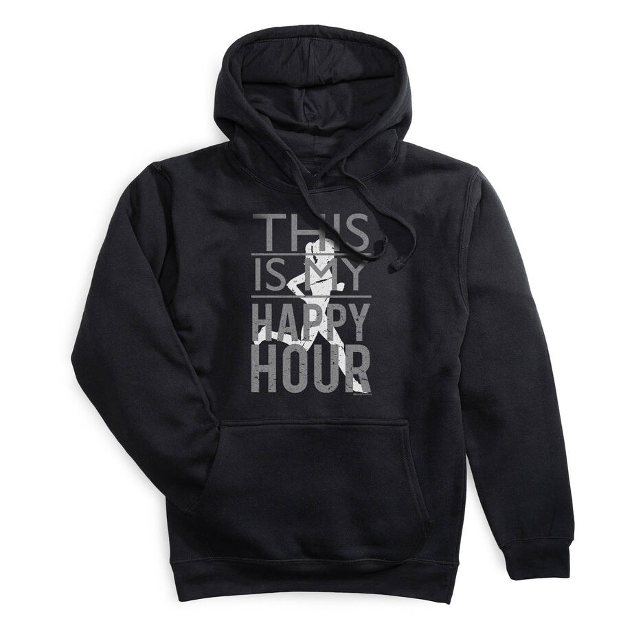 Statement Fleece Hoodie -  This Is My Happy Hour