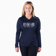 Women's Long Sleeve Tech Tee - Run Like A Girl®