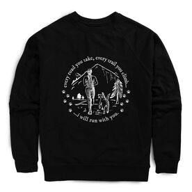 Running Raglan Crew Neck Pullover - Every Road You Take
