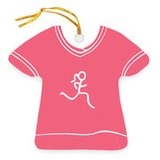 Running Ornament - Run Girl Shirt