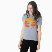 Running Short Sleeve T-Shirt - Run Trails Sunset