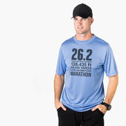 Men's Running Short Sleeve Performance Tee - 26.2 Math Miles