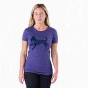Women's Everyday Runners Tee - I'd Rather Be Running with My Dog