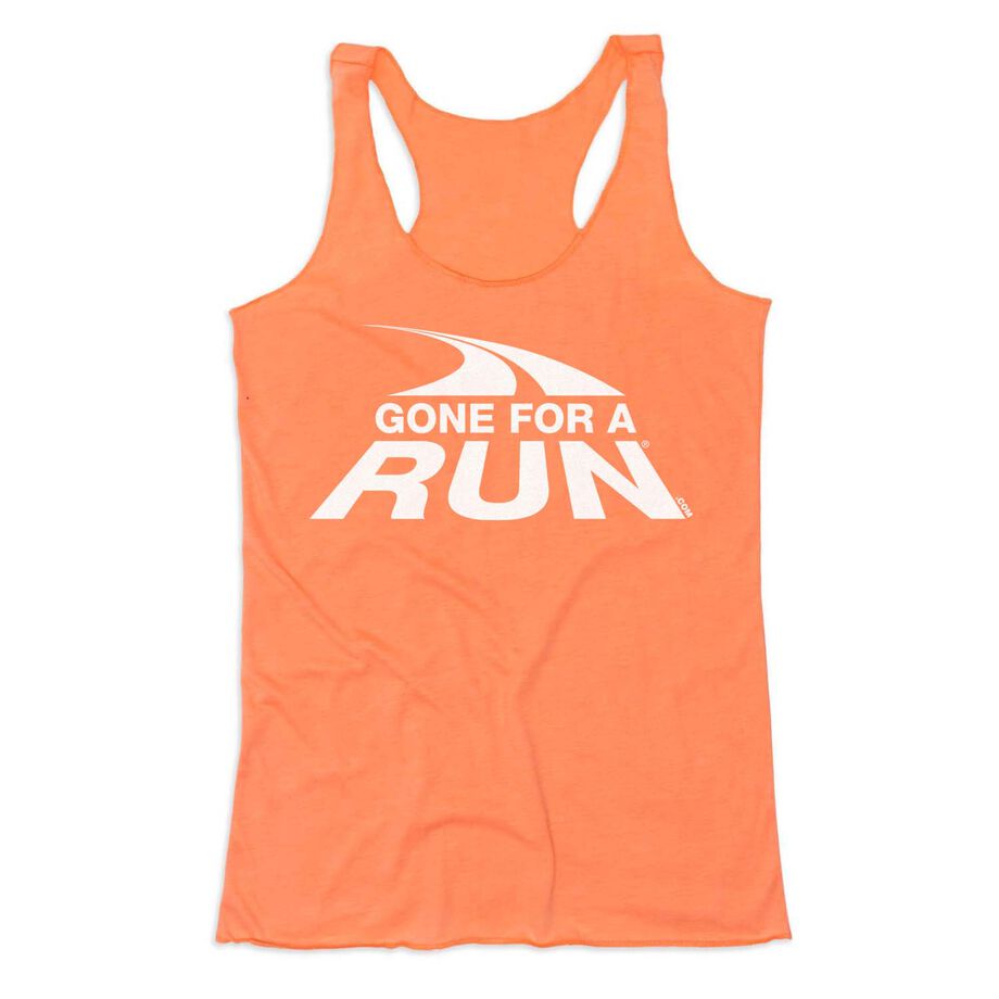 Women's Everyday Tank Top - Gone For a Run White Logo