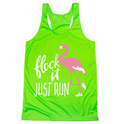 Women's Racerback Performance Tank Top - Flock It Just Run