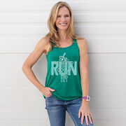 Flowy Racerback Tank Top - She Believed She Could So She Did 13.1