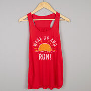 Flowy Racerback Tank Top - Wake Up And Run