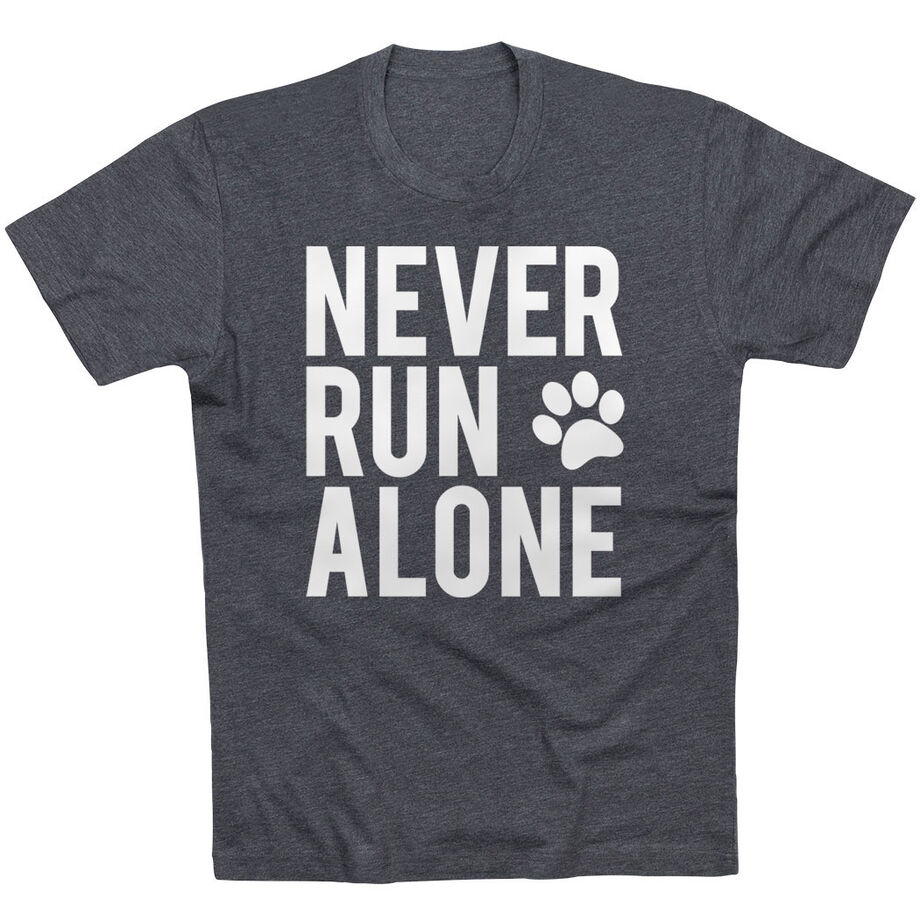 Running Short Sleeve T-Shirt - Never Run Alone (Bold)