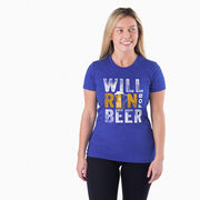 Women's Everyday Runners Tee - Will Run For Beer
