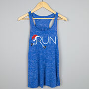 Flowy Racerback Tank Top - Let's Run For Christmas