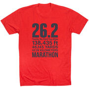 Running Short Sleeve T-Shirt - 26.2 Math Miles