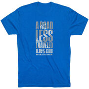 Running Short Sleeve T-Shirt - A Road Less Traveled - Marathoner