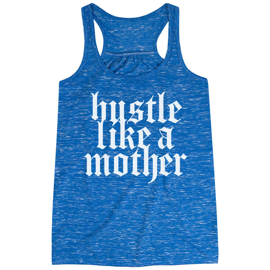 Flowy Racerback Tank Top - Hustle Like a Mother