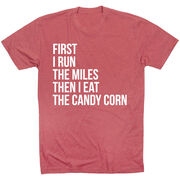 Running Short Sleeve T-Shirt - Then I Eat The Candy Corn