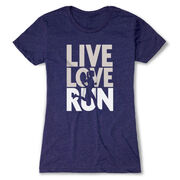 Women's Everyday Runners Tee - Live Love Run Silhouette