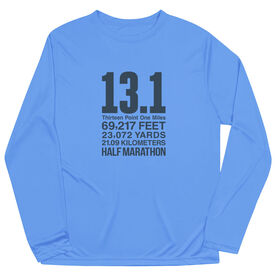 Men's Running Long Sleeve Performance Tee - 13.1 Math Miles