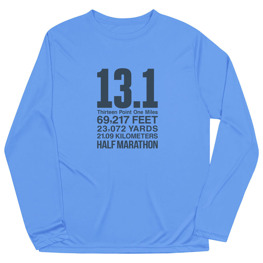 Men's Running Long Sleeve Performance Tee - 13.1 Math Miles